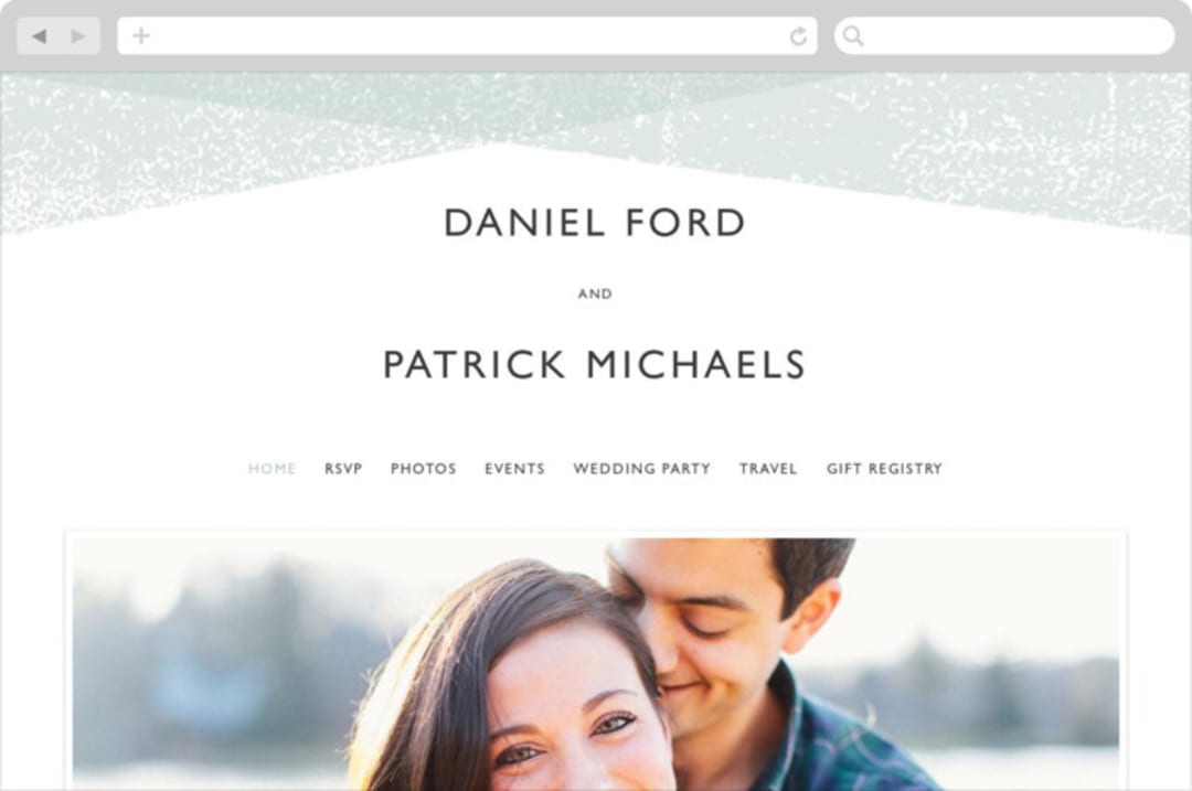 "Elegantly Minimal" - Wedding Website in Seafoam by itsjensworld - Desktop Design