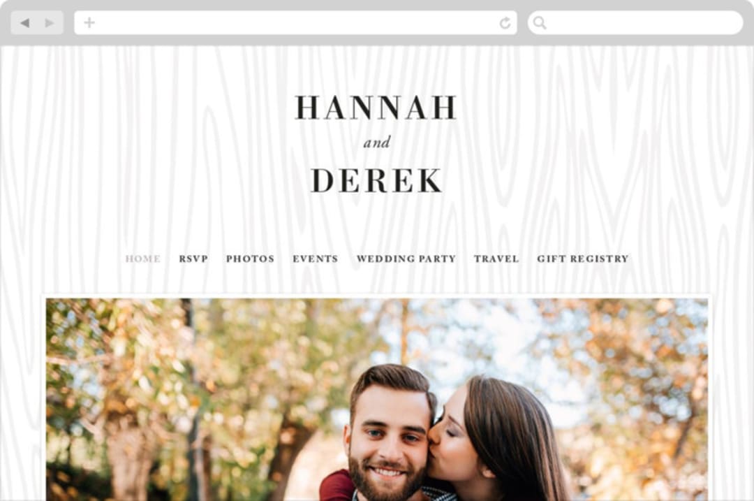 "Rustic Grain" - Wedding Website in Ashwood by Oma N. Ramkhelawan - Desktop Design