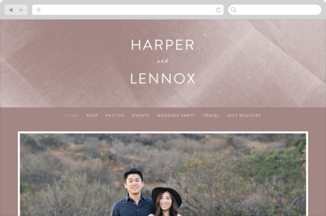 "plain paint" - Wedding Website in Taupe by Phrosné Barwood - Desktop Design