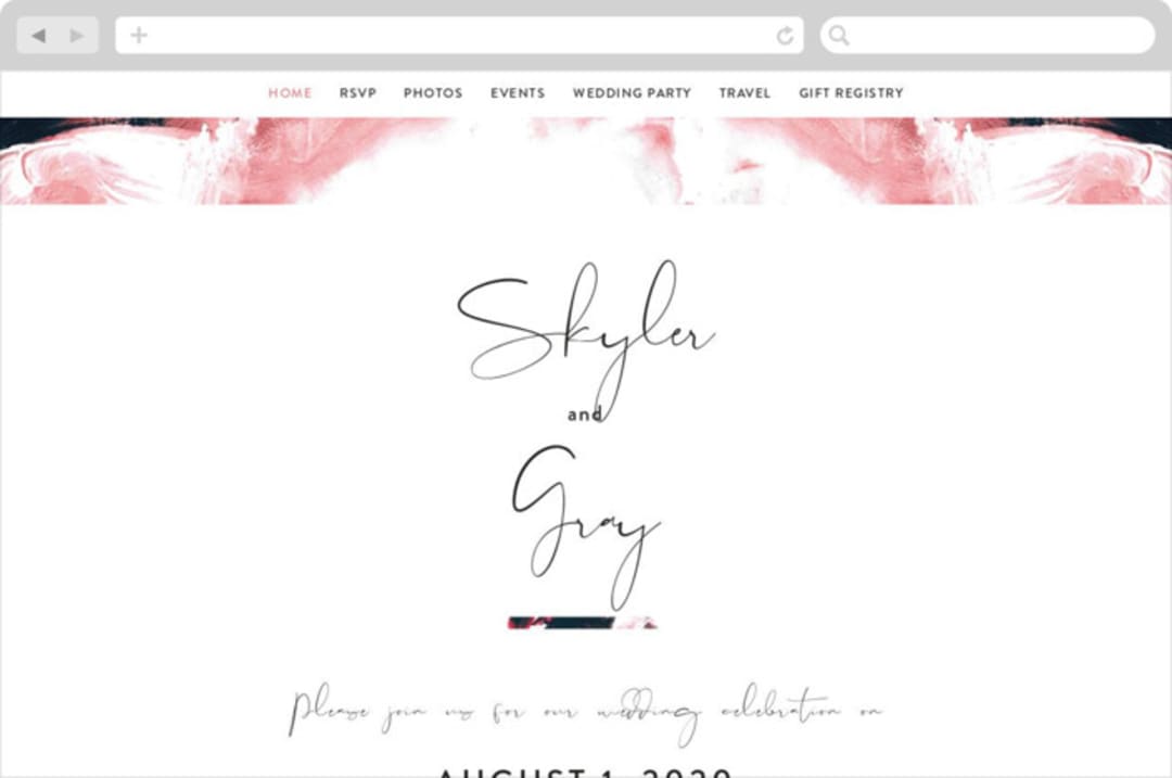 "living coral" - Wedding Website in Coral by Phrosné Barwood - Desktop Design
