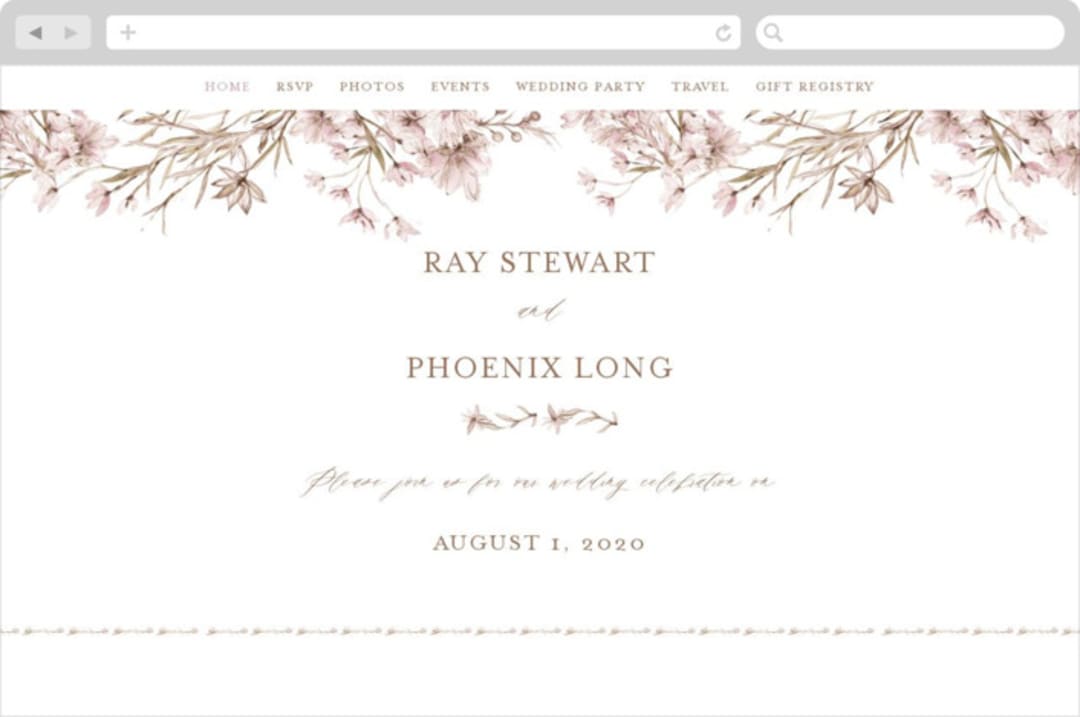 "ring box" - Wedding Website in Sunset by Phrosné Barwood - Desktop Design