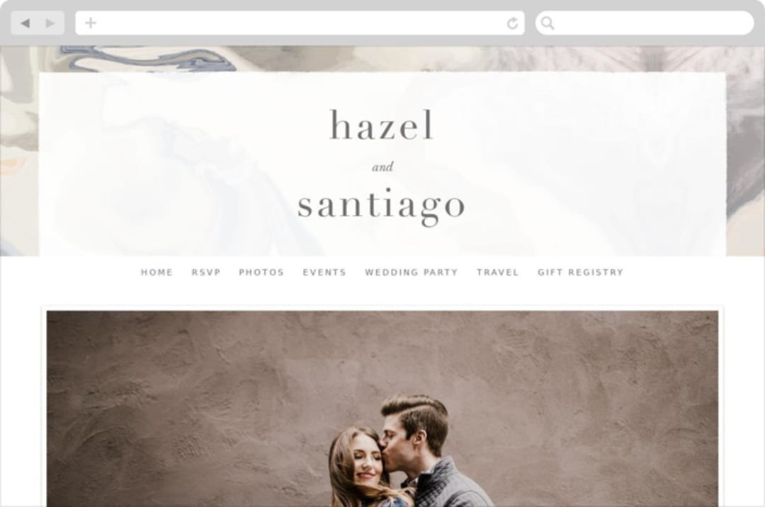 "marble majesty" - Wedding Website in Mountain Range by Hooray Creative - Desktop Design