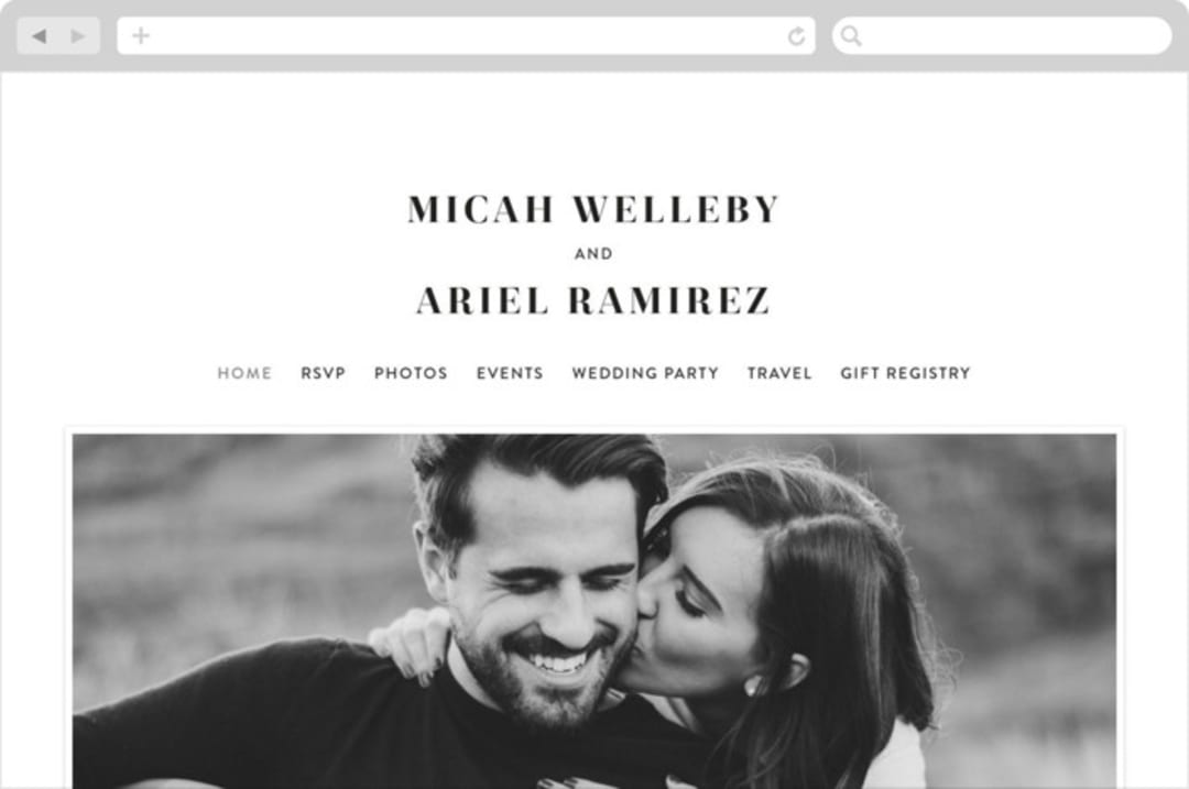 "Harmonie" - Wedding Website in Cloud by Carly Reed Walker - Desktop Design