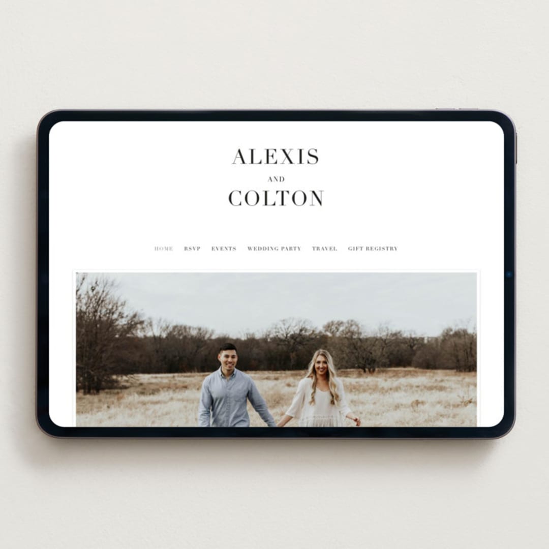 "Charming" - Wedding Website in Pearl by AK Graphics - Desktop Design
