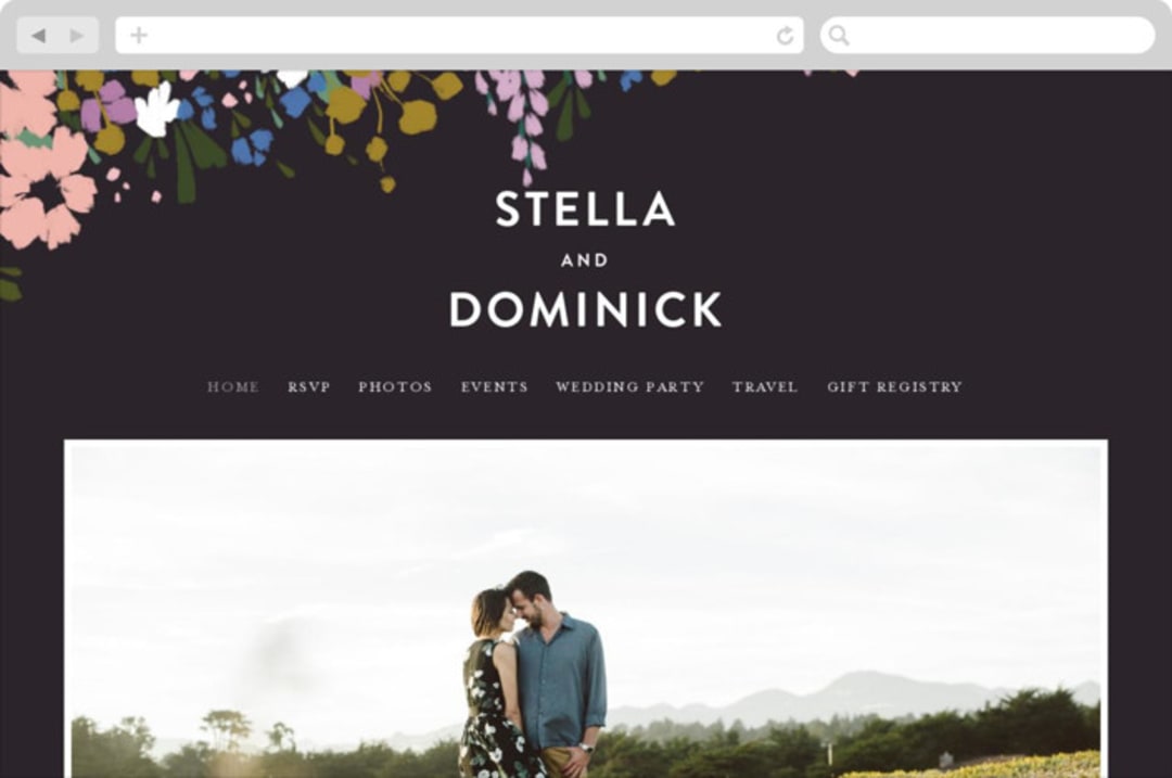 "spring dream" - Wedding Website in Onyx by Angela Marzuki - Desktop Design