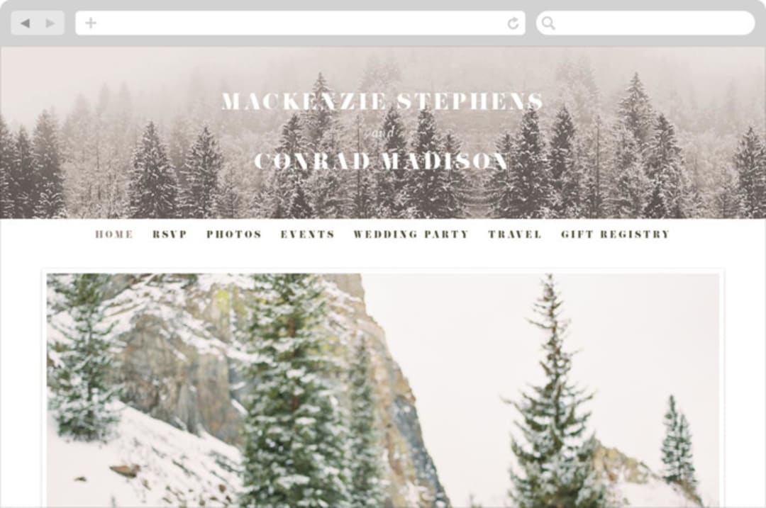 "Torrone" - Wedding Website in Cedar by chocomocacino - Desktop Design