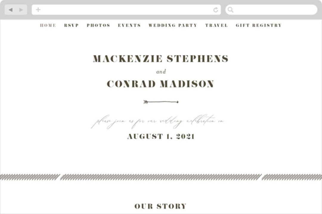 "Torrone" - Wedding Website in Cedar by chocomocacino - Desktop Design