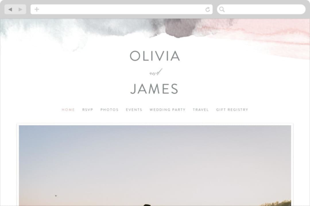"Sea Froth" - Wedding Website in Blush by Creo Study - Desktop Design