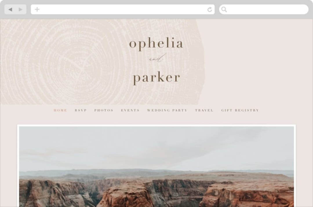 "a hundred years" - Wedding Website in Burnt Umber by Robin Ott - Desktop Design