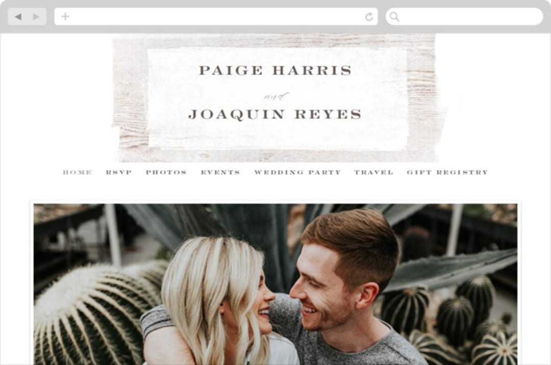 "Barnwood" - Wedding Website in Ash by Hooray Creative - Desktop Design