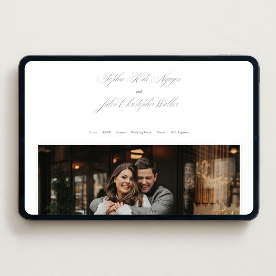 "From This Moment On" - Wedding Website in Classique by Design Lotus - Desktop Design