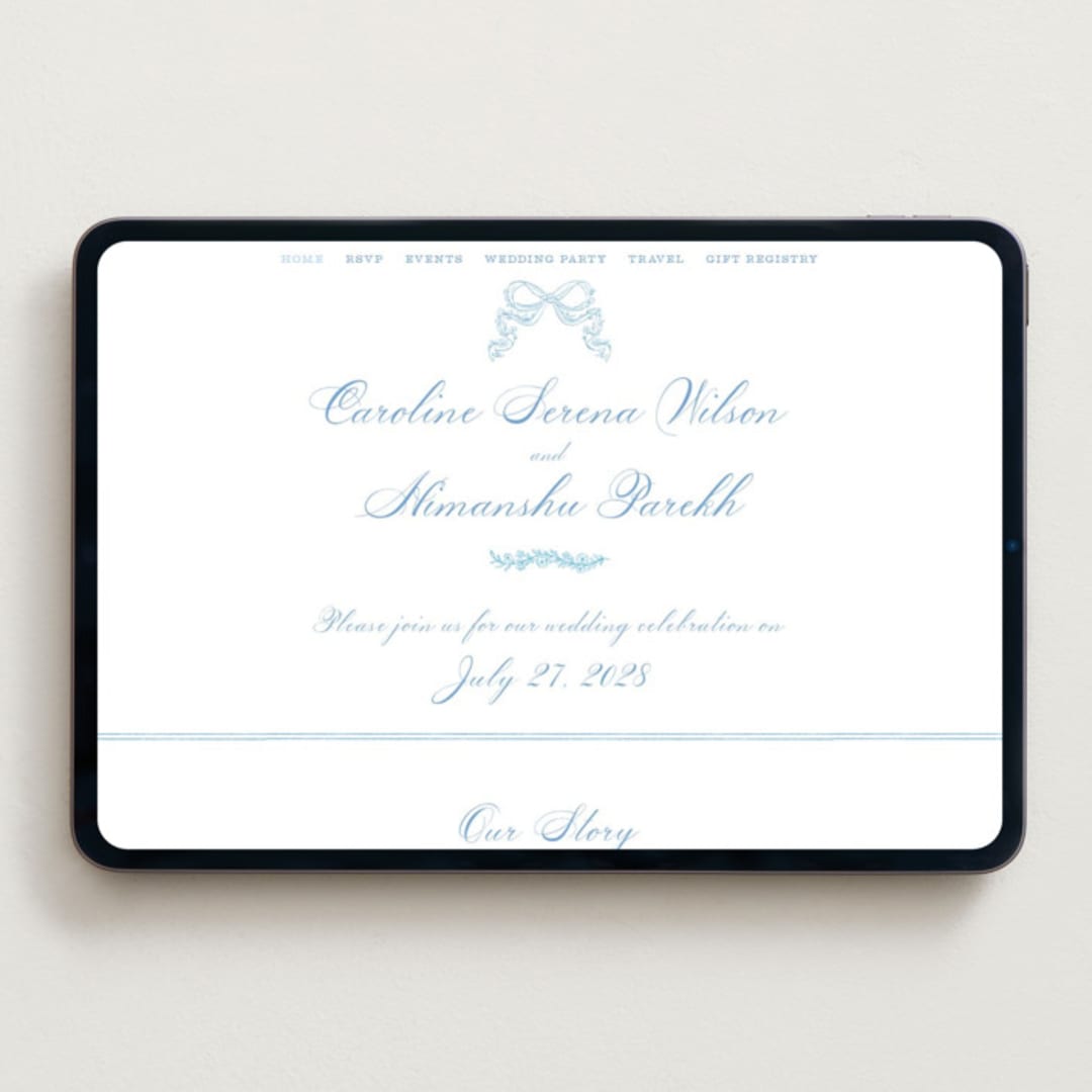 "Royalty" - Wedding Website in Capri by Creo Study - Desktop Design
