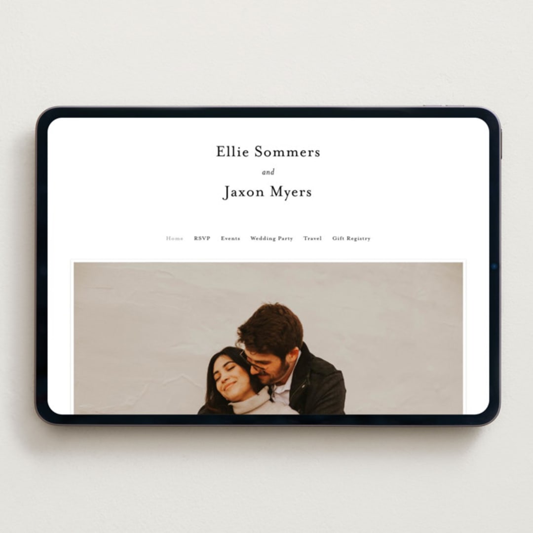 "Tuscany" - Wedding Website in Ink by Blustery August - Desktop Design