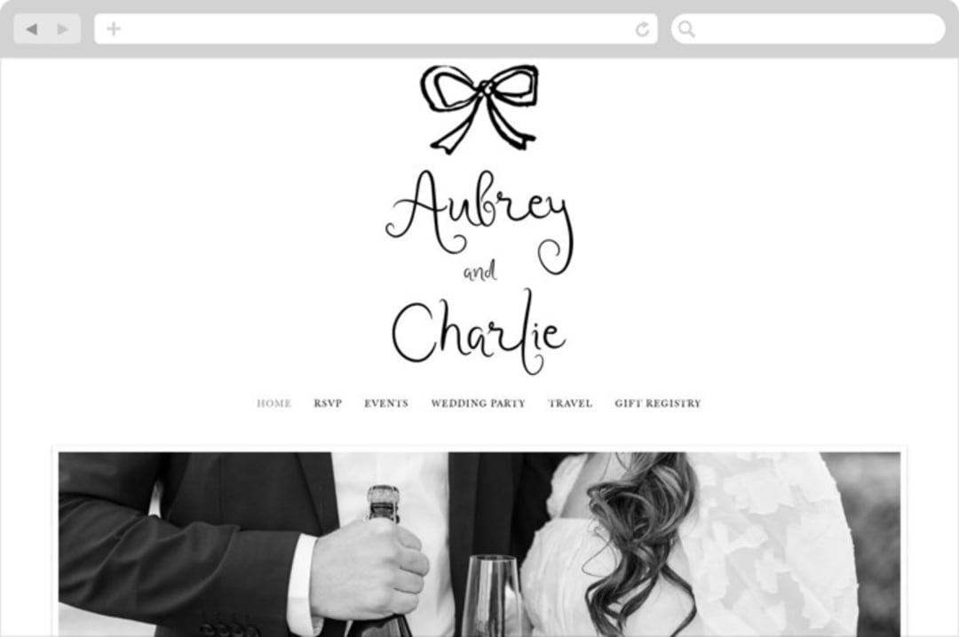 "quirky fun" - Wedding Website in Tuxedo by Cass Loh - Desktop Design