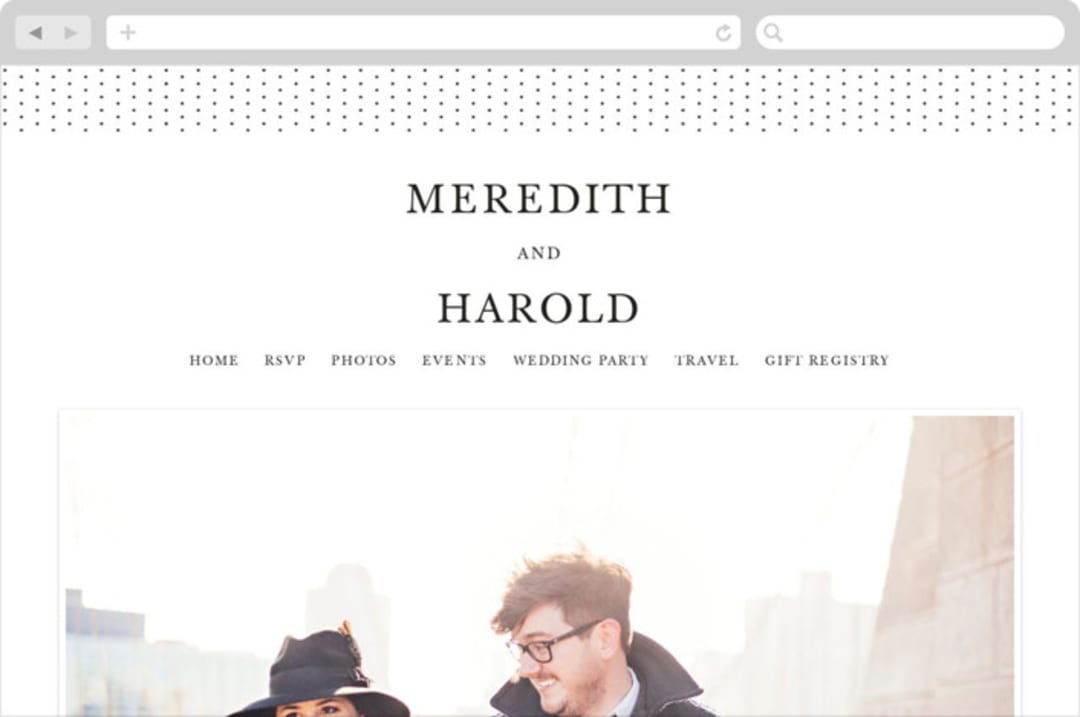 "Johannis" - Wedding Website in Ink by Jack Knoebber - Desktop Design