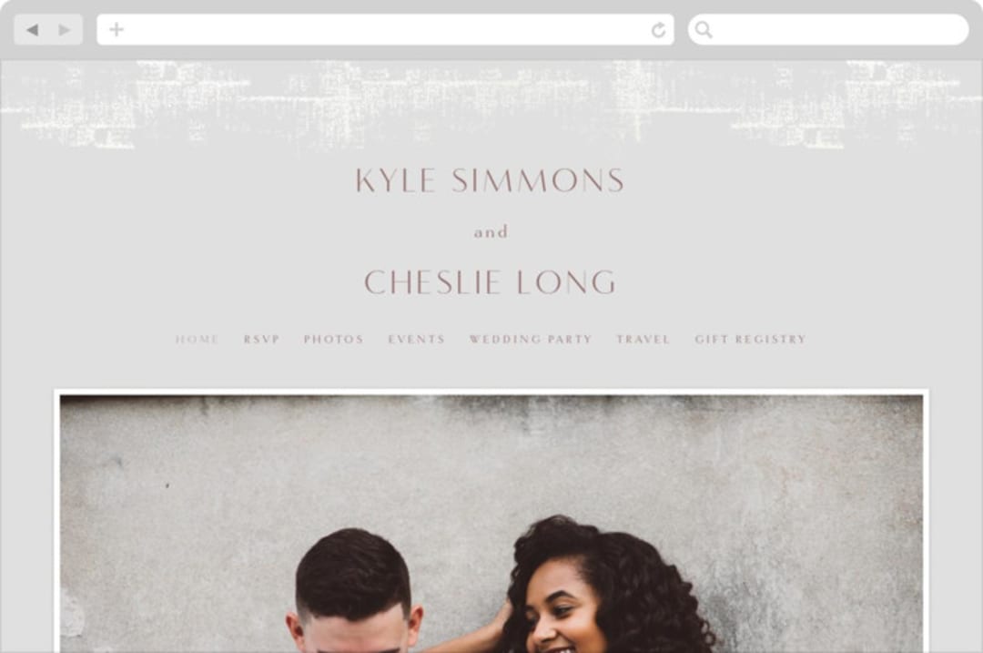 "Dazzling" - Wedding Website in Opal by Phrosné Barwood - Desktop Design