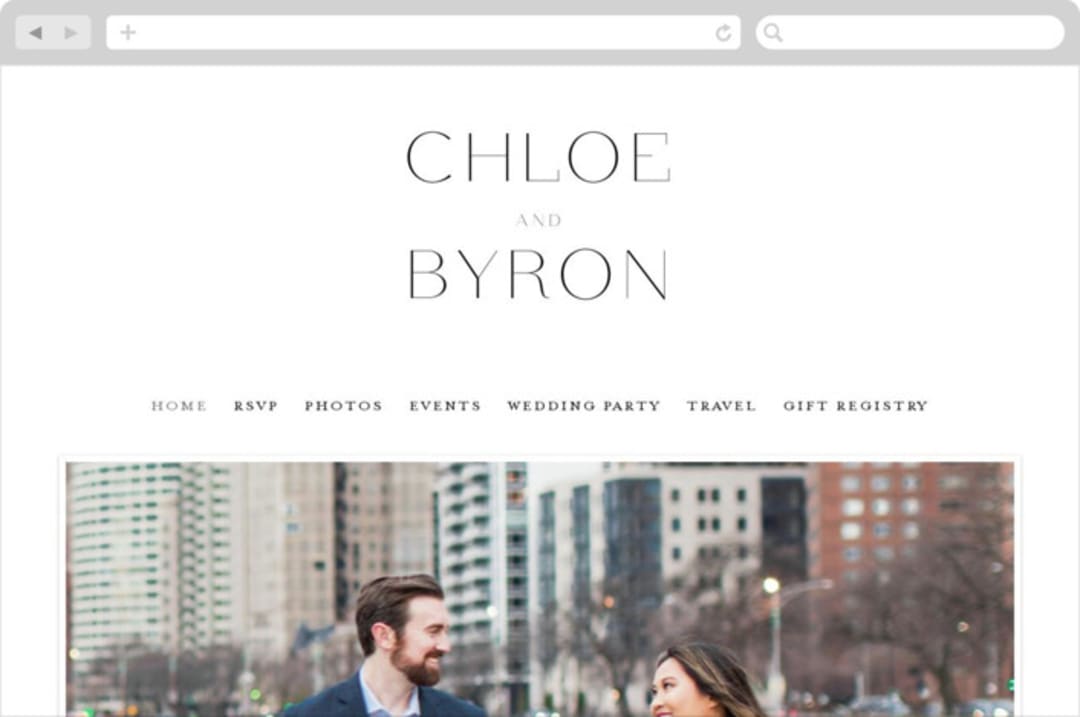 "chloe " - Wedding Website in Silk by Kelly Schmidt - Desktop Design