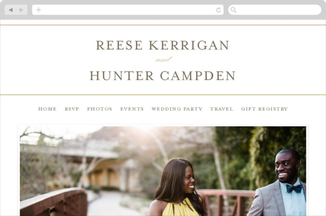 "Valencay" - Wedding Website in Silk by chocomocacino - Desktop Design