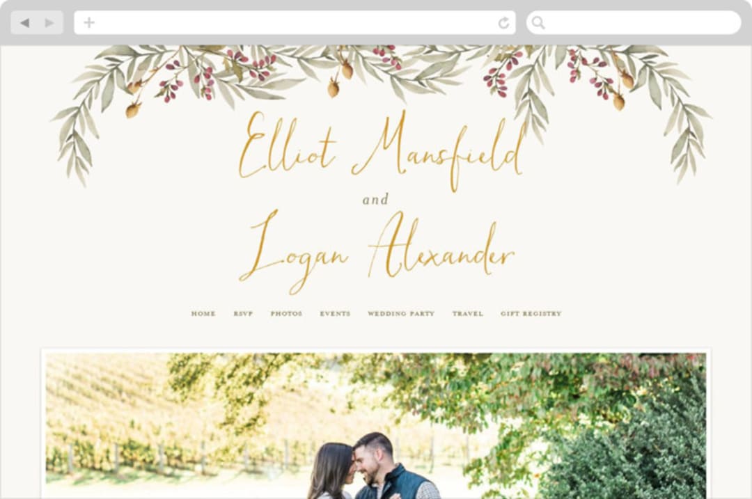 "Summer Love" - Wedding Website in Sunflower by Wildfield Paper Co - Desktop Design