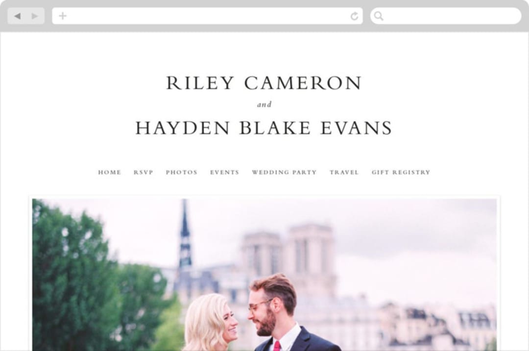 "over and over" - Wedding Website in Soft Peach by Lea Delaveris - Desktop Design
