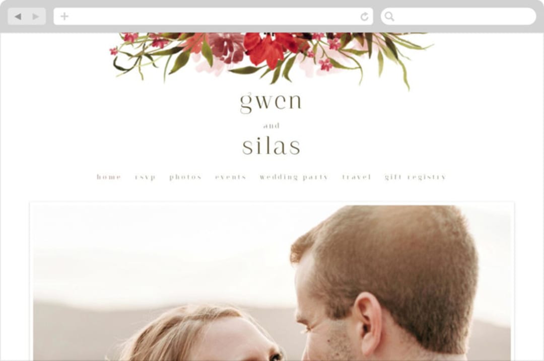"wispy" - Wedding Website in Sienna by Angela Marzuki - Desktop Design