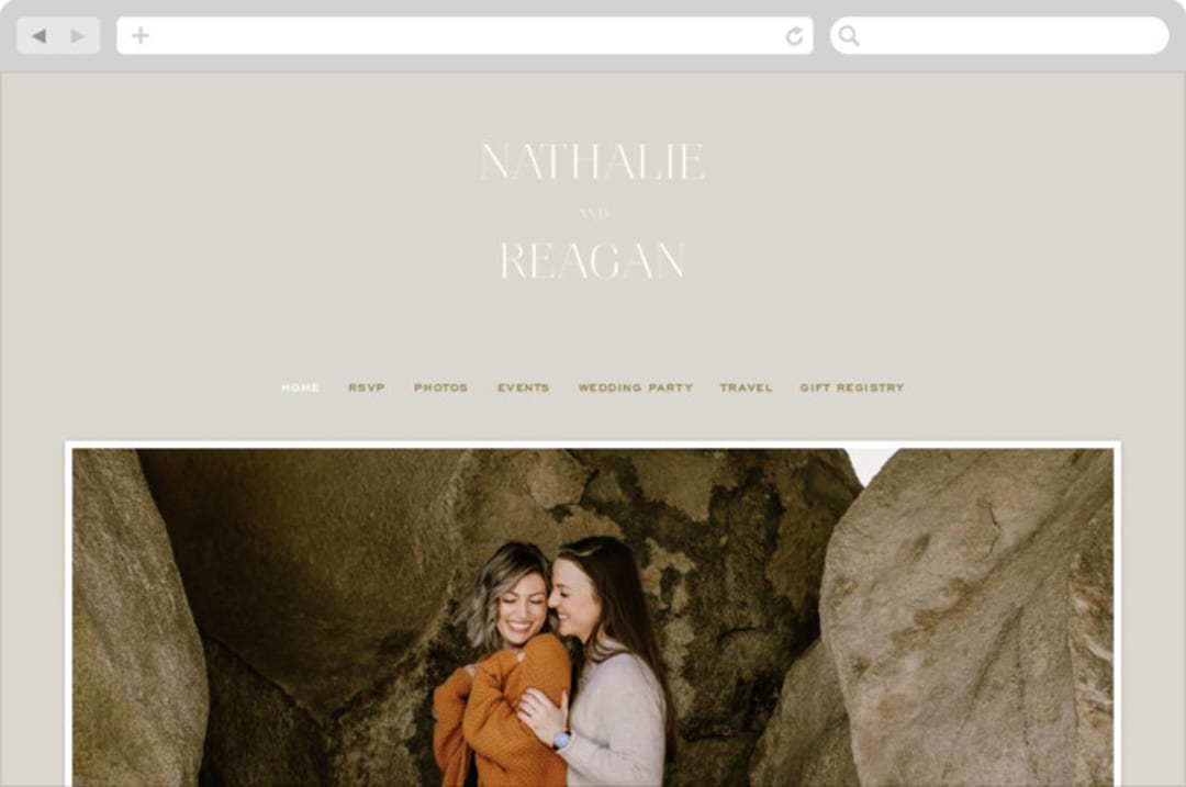 "oval" - Wedding Website in Natural by Leah Bisch - Desktop Design