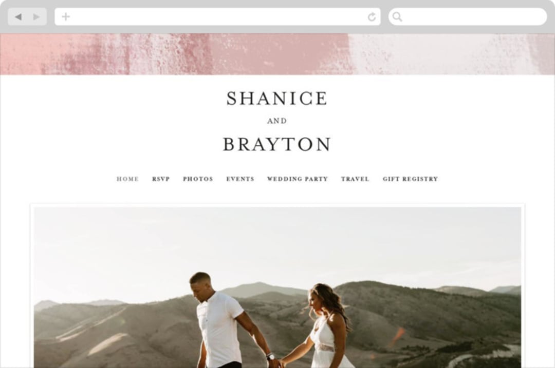 "Soft Overlay" - Wedding Website in Cloud by Mansi Verma - Desktop Design