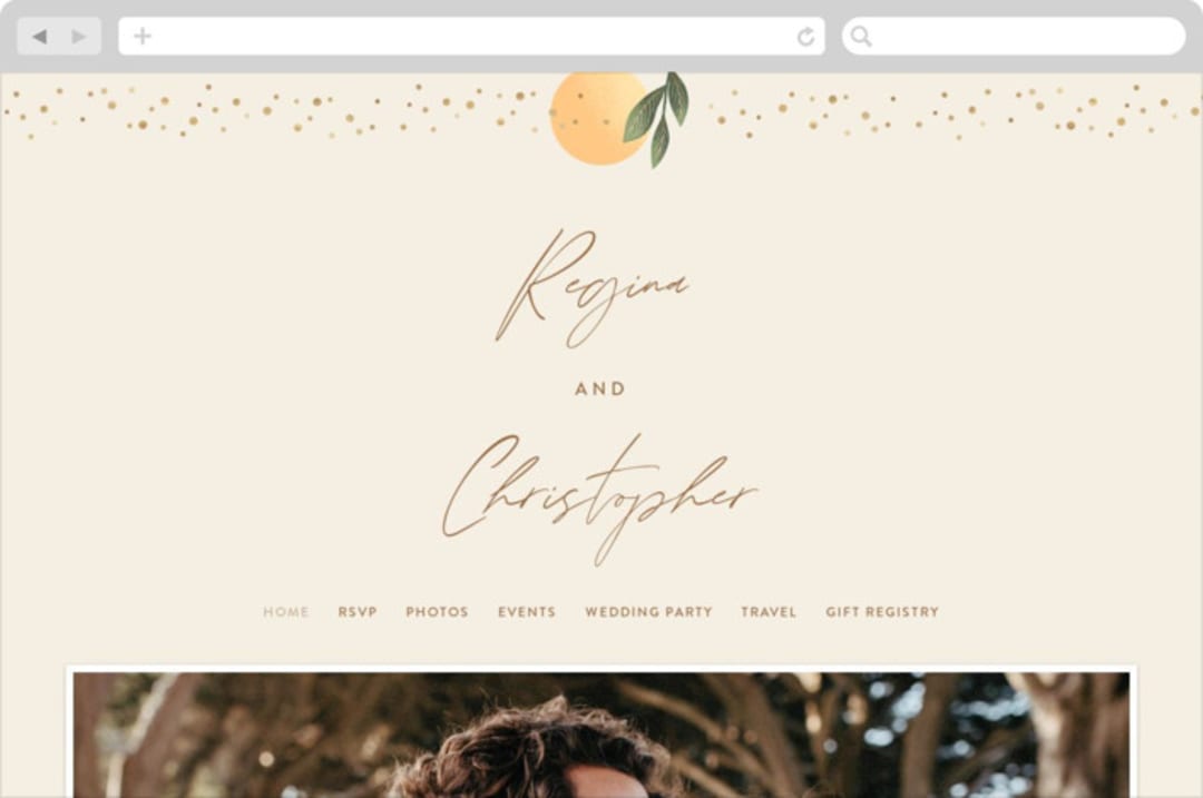 "Essence" - Wedding Website in Ivory by Laura Bolter - Desktop Design