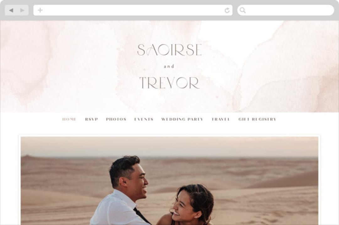 "kirsch" - Wedding Website in Sand by chocomocacino - Desktop Design