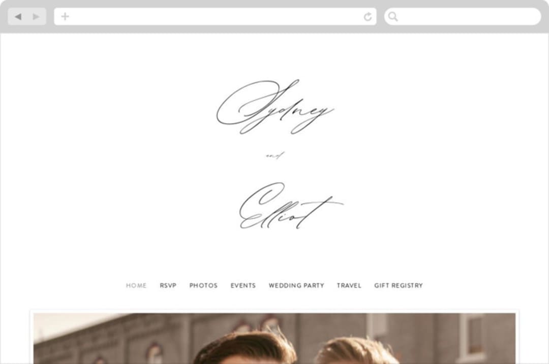 "By Your Side" - Wedding Website in Crest by Design Lotus - Desktop Design