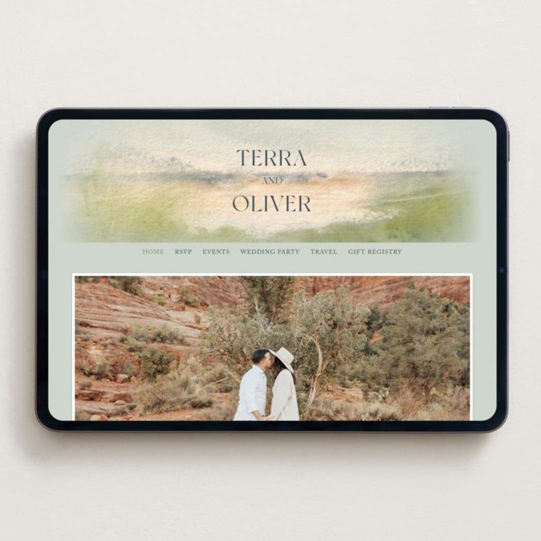 "Bluestem Fields" - Wedding Website in Meadow by Holly Whitcomb - Desktop Design