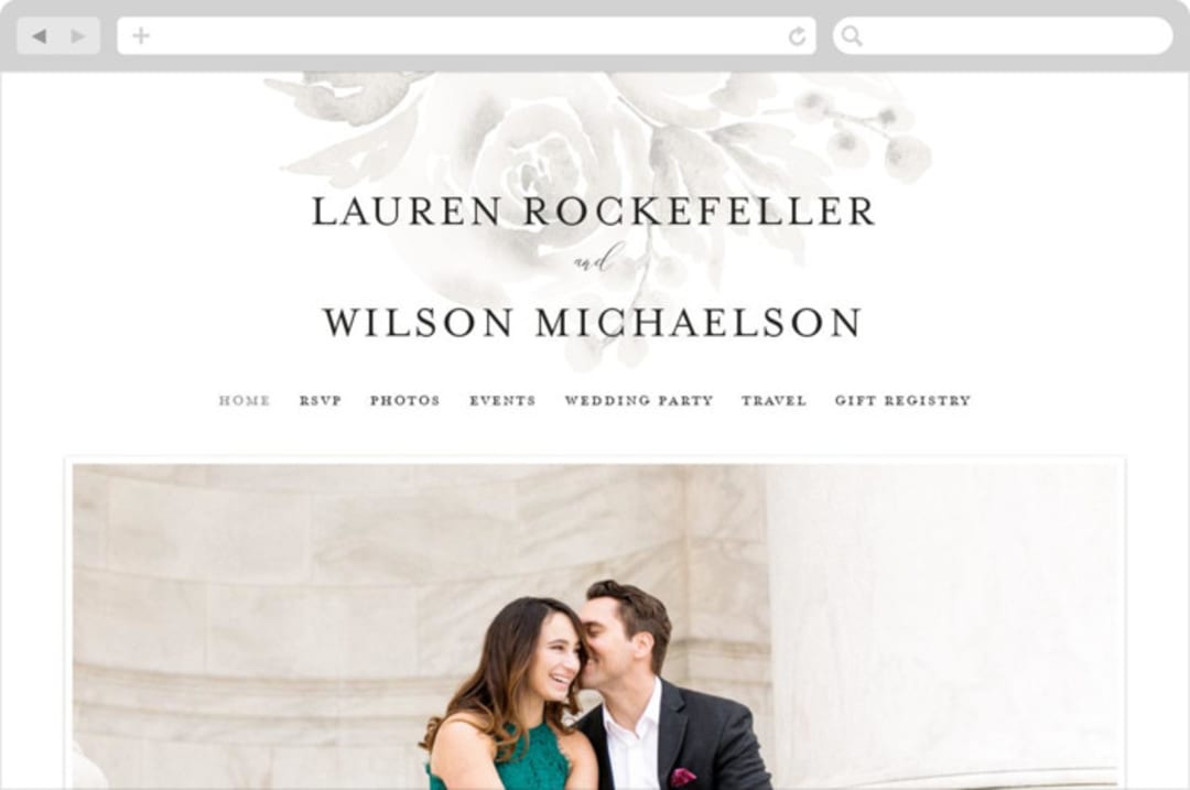 "Wedding Dream" - Wedding Website in Latte by Chris Griffith - Desktop Design