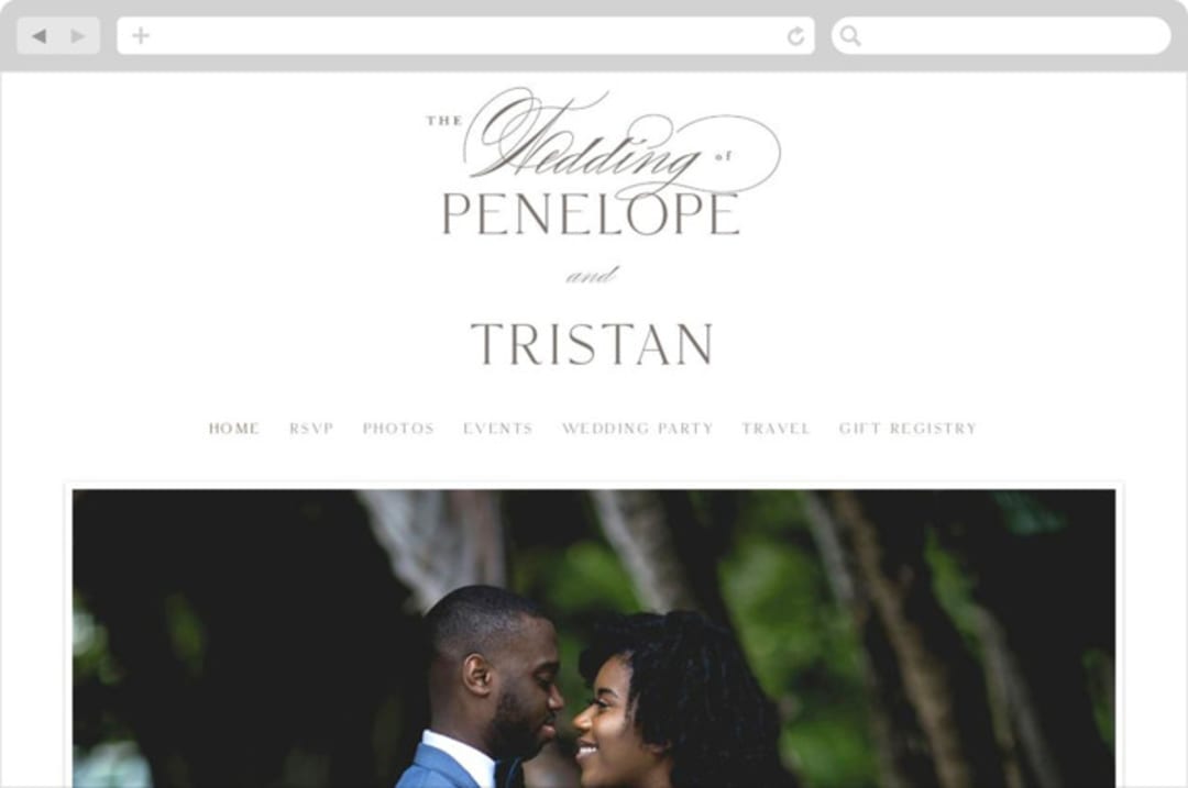 "calisson" - Wedding Website in Mist by chocomocacino - Desktop Design