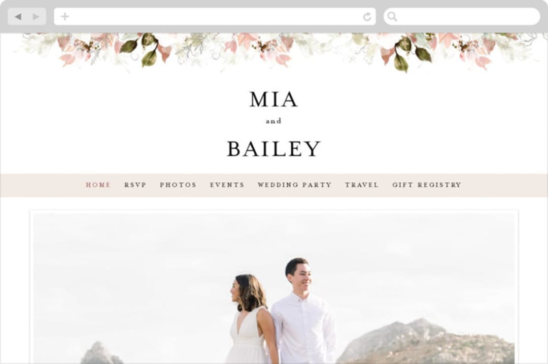 "Beautiful Spring" - Wedding Website in Spring by Phrosné Barwood - Desktop Design