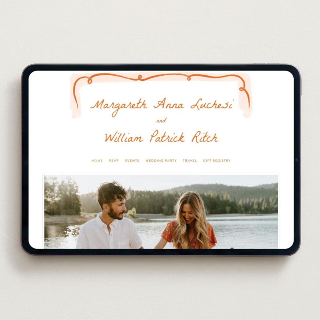 "Giardino" - Wedding Website in Flame by Pati Cascino - Desktop Design