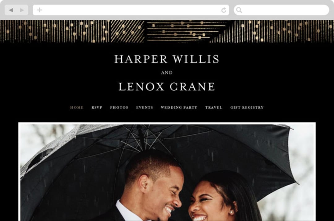 "hand drawn frame" - Wedding Website in Onyx by Phrosné Barwood - Desktop Design