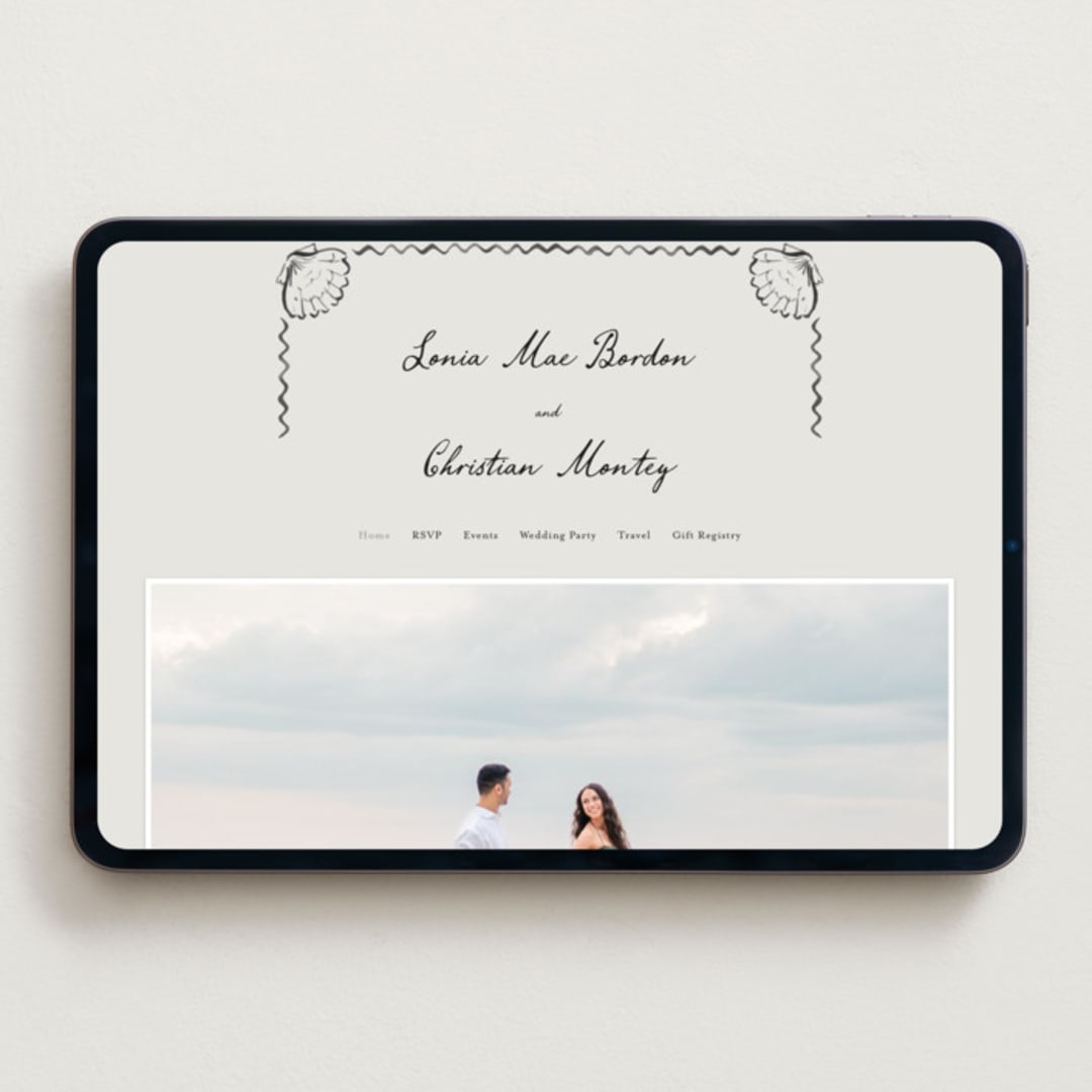 "Puglia" - Wedding Website in Rock by Pati Cascino - Desktop Design