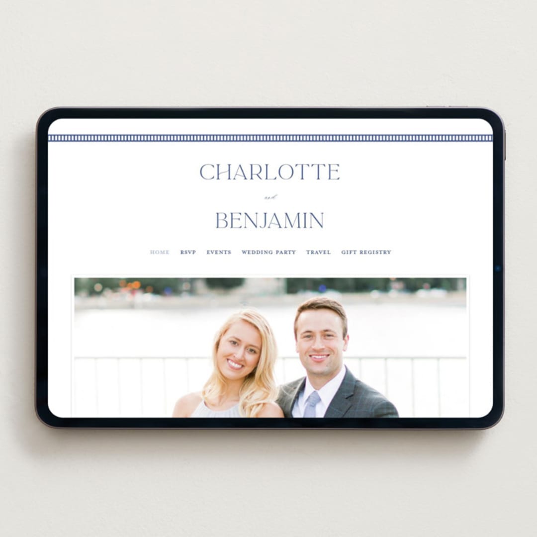 "Starboard" - Wedding Website in Lapis by Pixel and Hank - Desktop Design