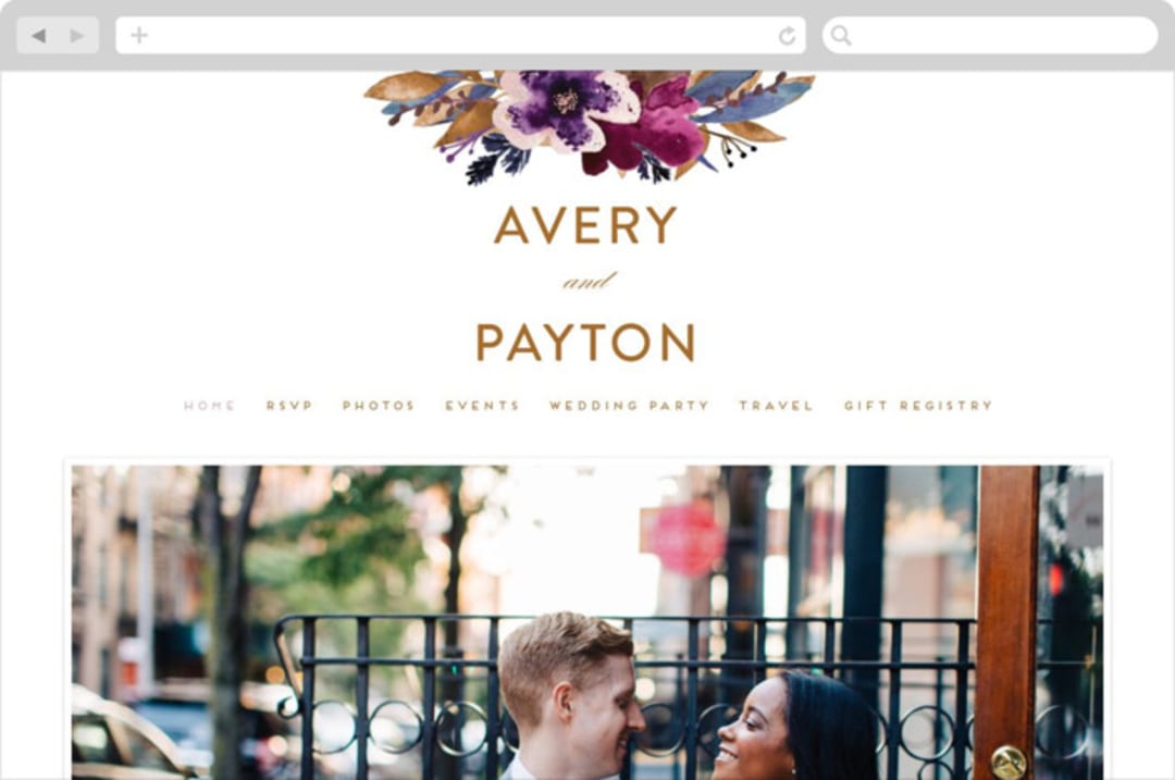 "Fall romance" - Wedding Website in Jewelled by Creo Study - Desktop Design