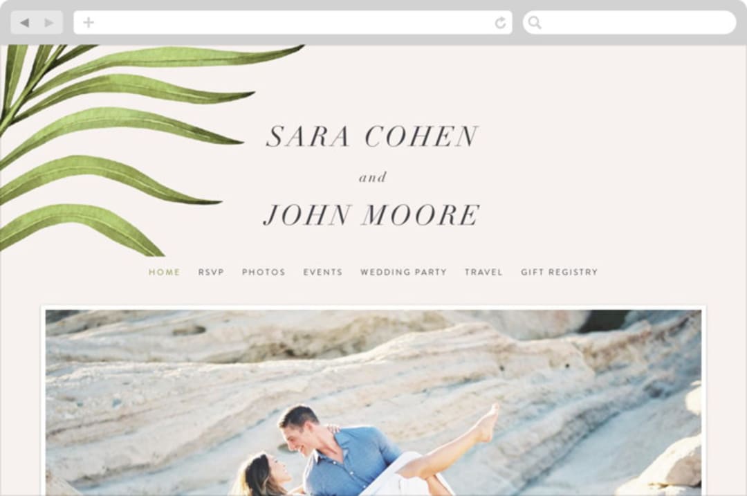 "palmetto" - Wedding Website in Palmetto by kelli hall - Desktop Design