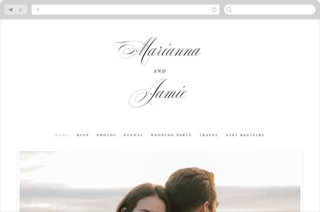"Best is yet to come" - Wedding Website in Classique by Design Lotus - Desktop Design