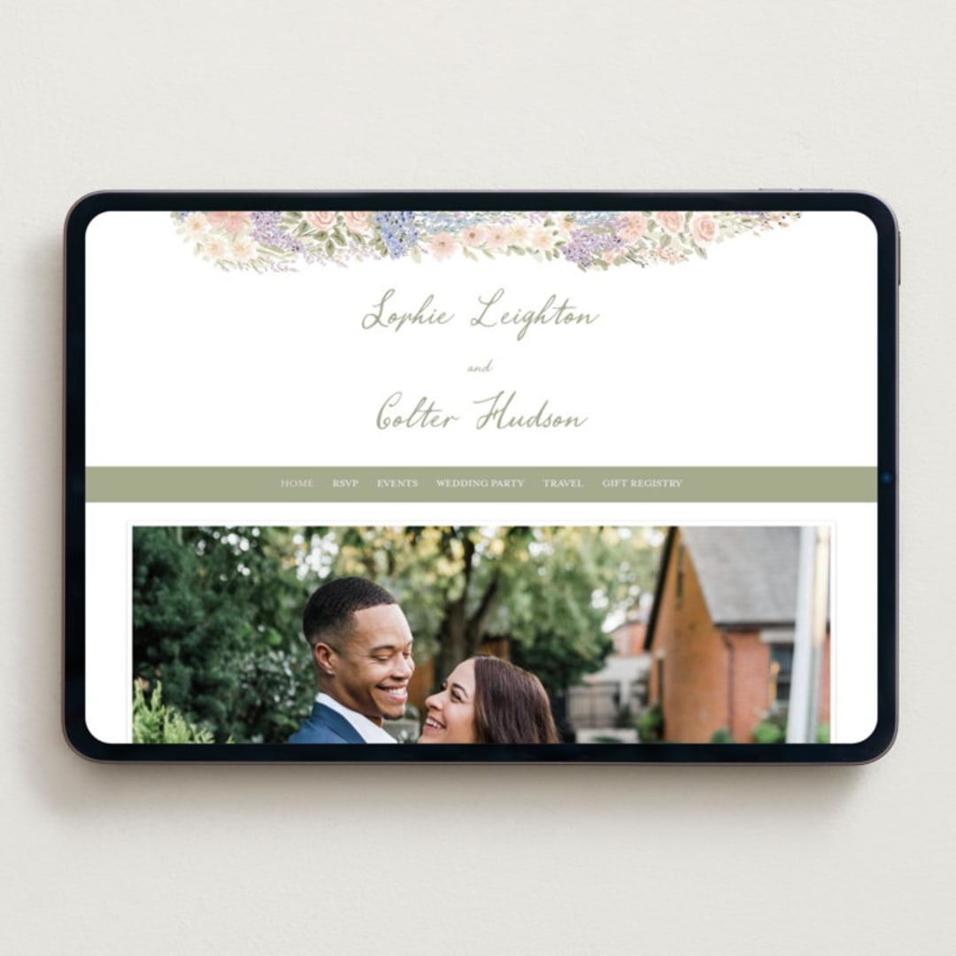 "Charlotte" - Wedding Website in Petal by Jenna Holcomb - Desktop Design