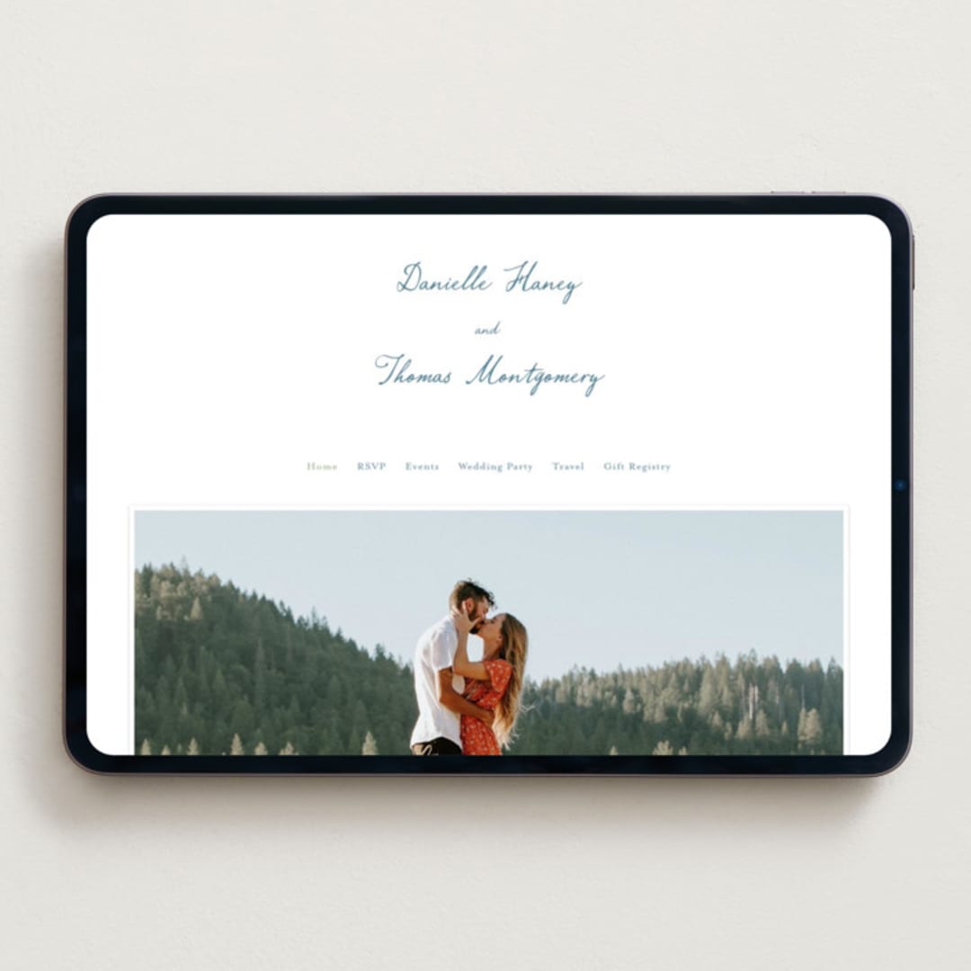 "Vineyard Love" - Wedding Website in Summer by Petra Kern - Desktop Design