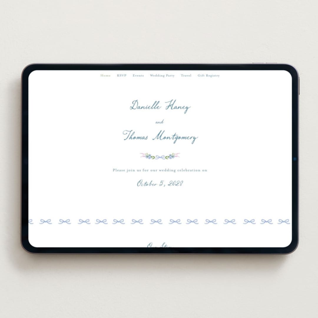 "Vineyard Love" - Wedding Website in Summer by Petra Kern - Desktop Design