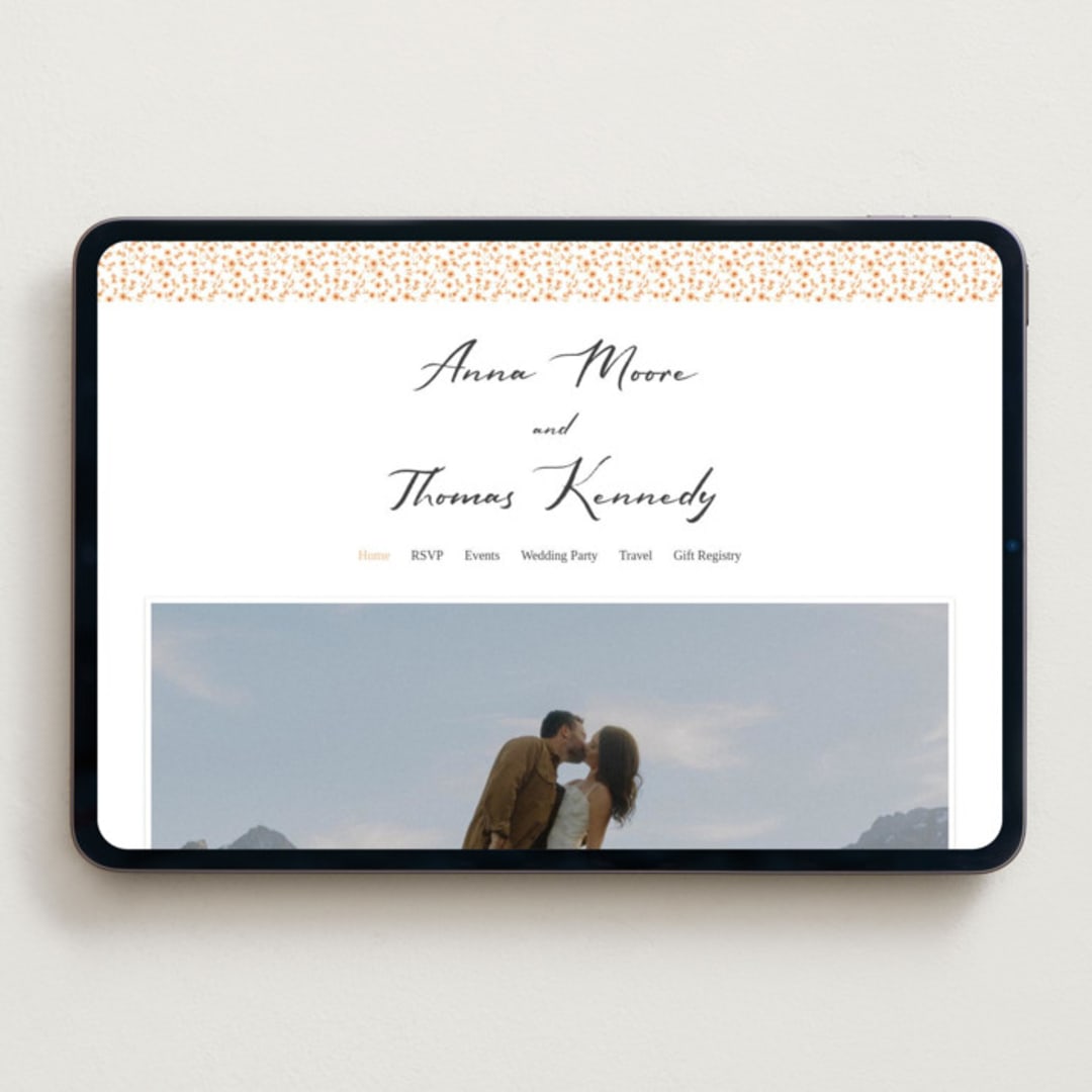 "Southern Soul" - Wedding Website in Cloudy by Sherley Ferreira - Desktop Design