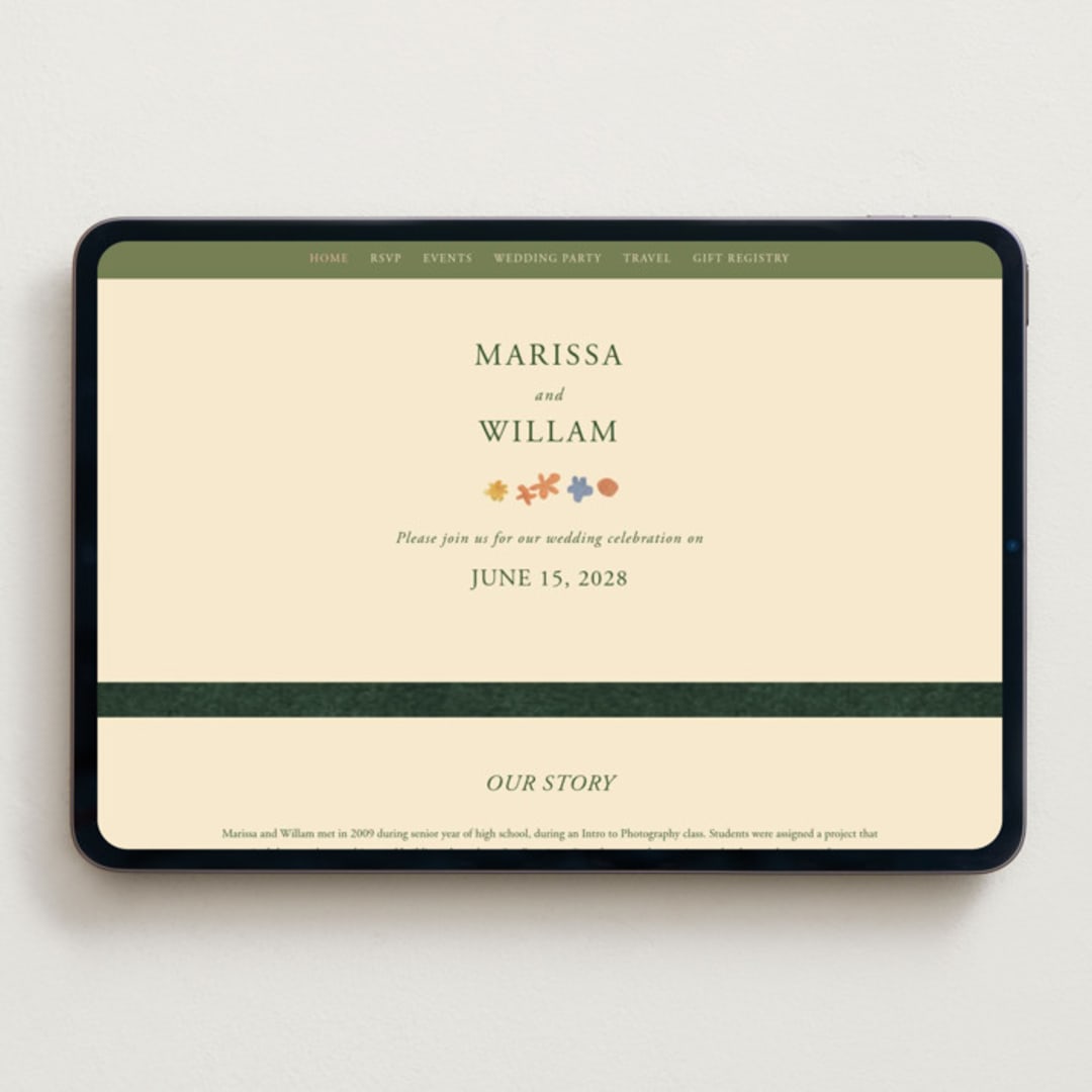"all the flowers of the world" - Wedding Website in Garden by Sumak Studio - Desktop Design