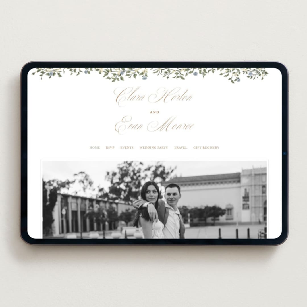 "Arbour" - Wedding Website in Lake by Leah Bisch - Desktop Design