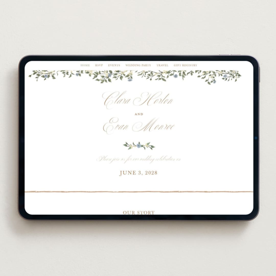 "Arbour" - Wedding Website in Lake by Leah Bisch - Desktop Design