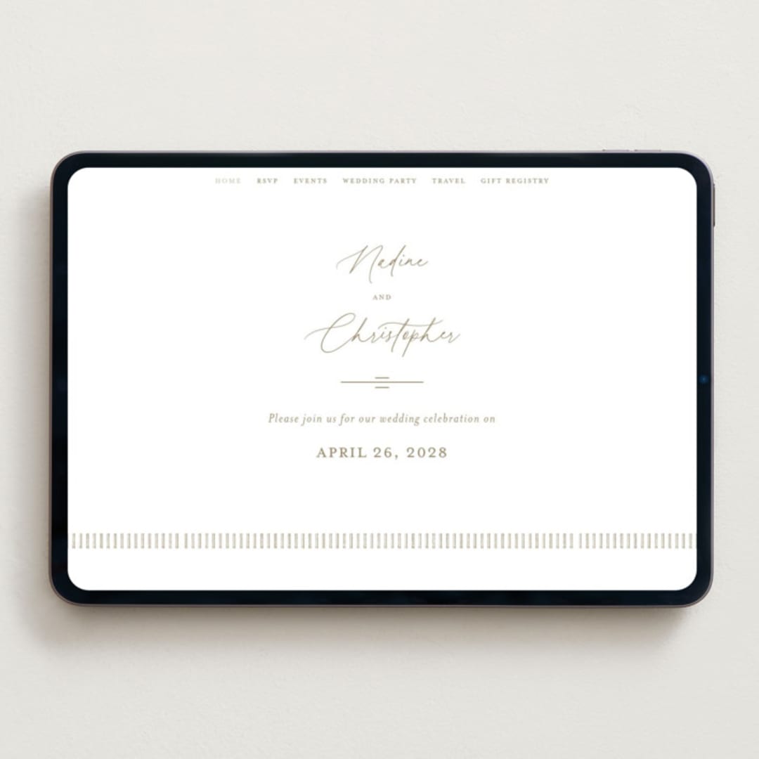 "spiku" - Wedding Website in Pearl by chocomocacino - Desktop Design