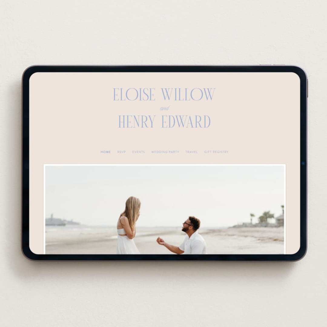 "Threaded" - Wedding Website in Canopy by Pixel and Hank - Desktop Design